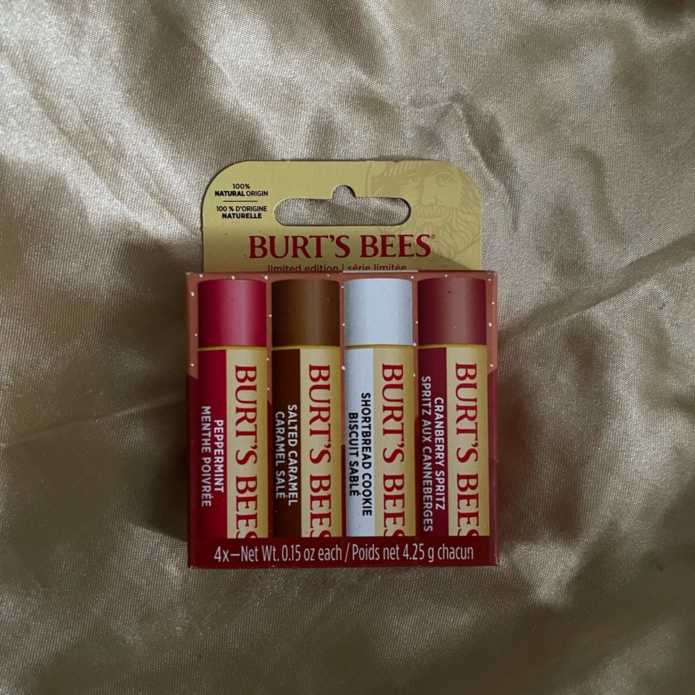 Burt's Bees Limited Edition 4-Pack Holiday Lip Balm Set